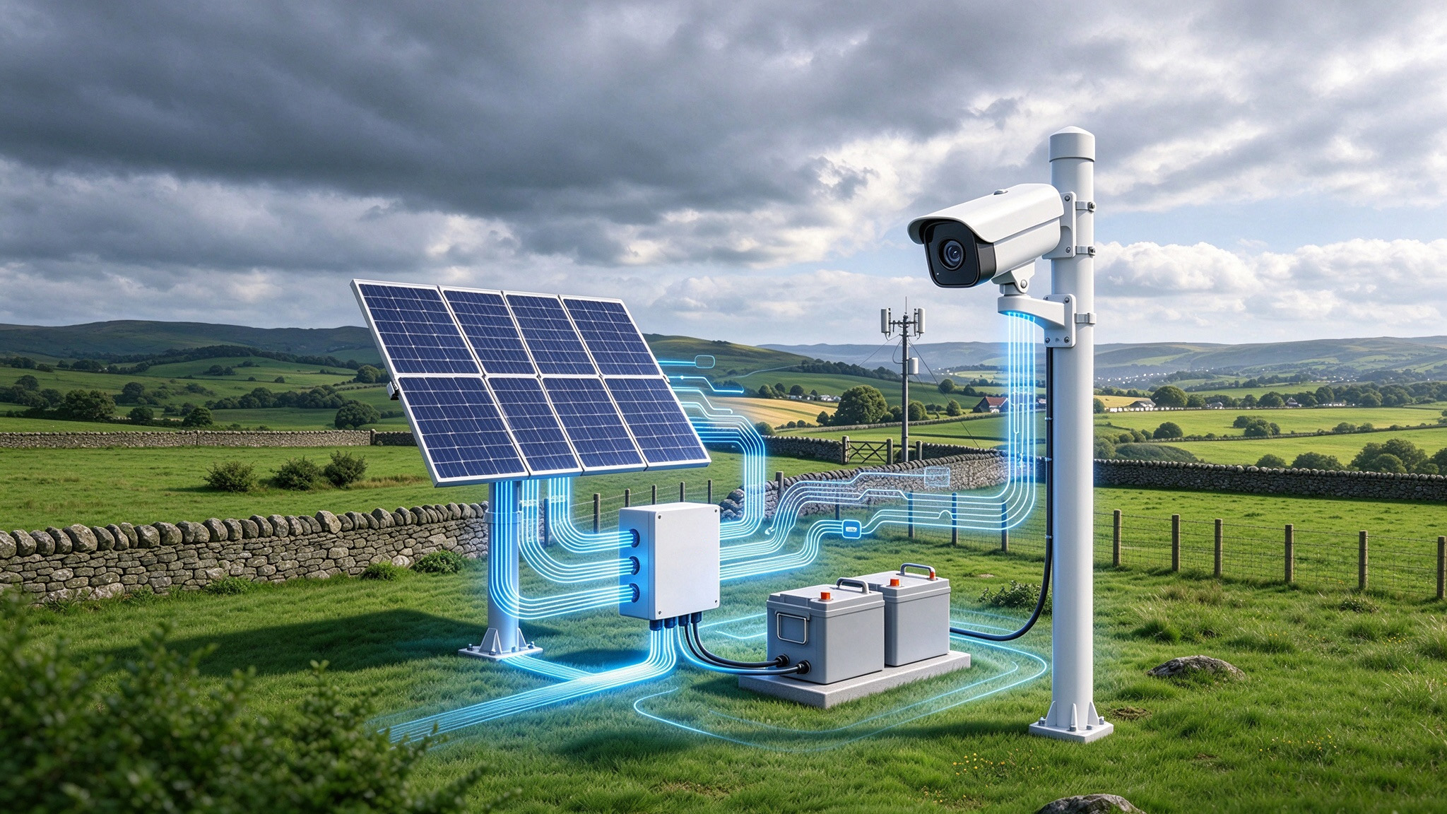Cómo montar videovigilancia solar en zonas remotas