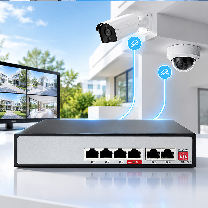 Cómo elegir un switch PoE para cámaras IP