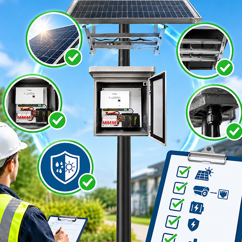 Lista de comprobación de PoE exterior para instaladores