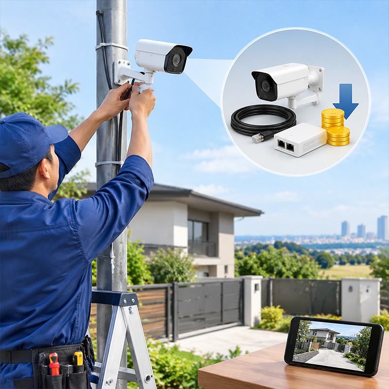 Cómo reducir los costes de instalación de CCTV remoto