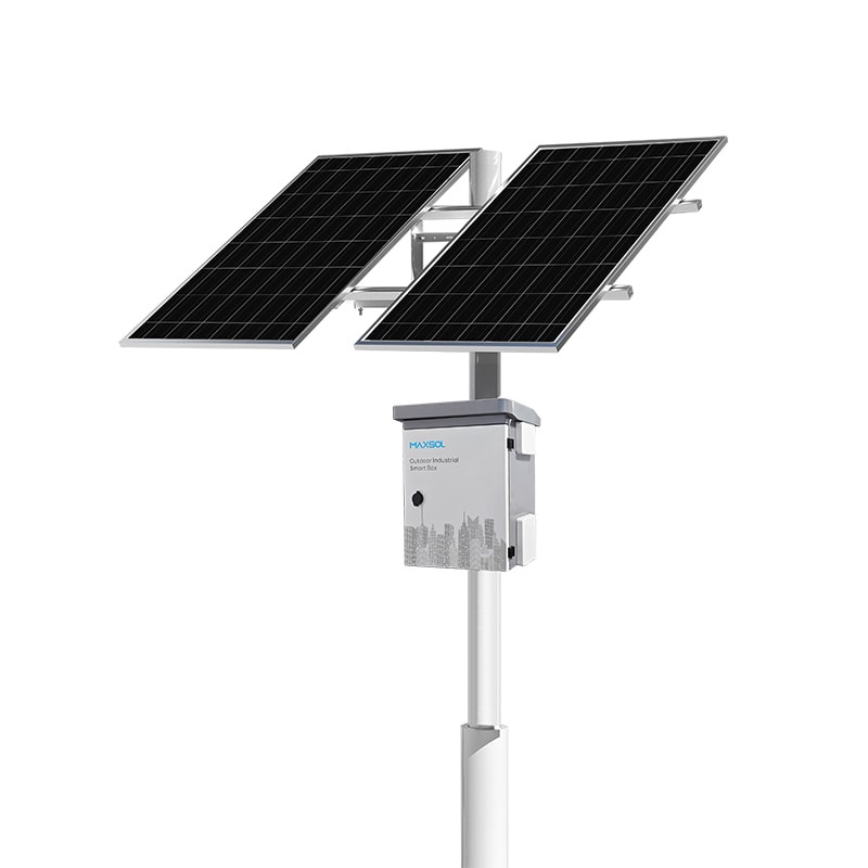 Sistema solar Maxsol CS400150 con dos módulos solares de 200 W y batería LiFePO4 de 1920 Wh