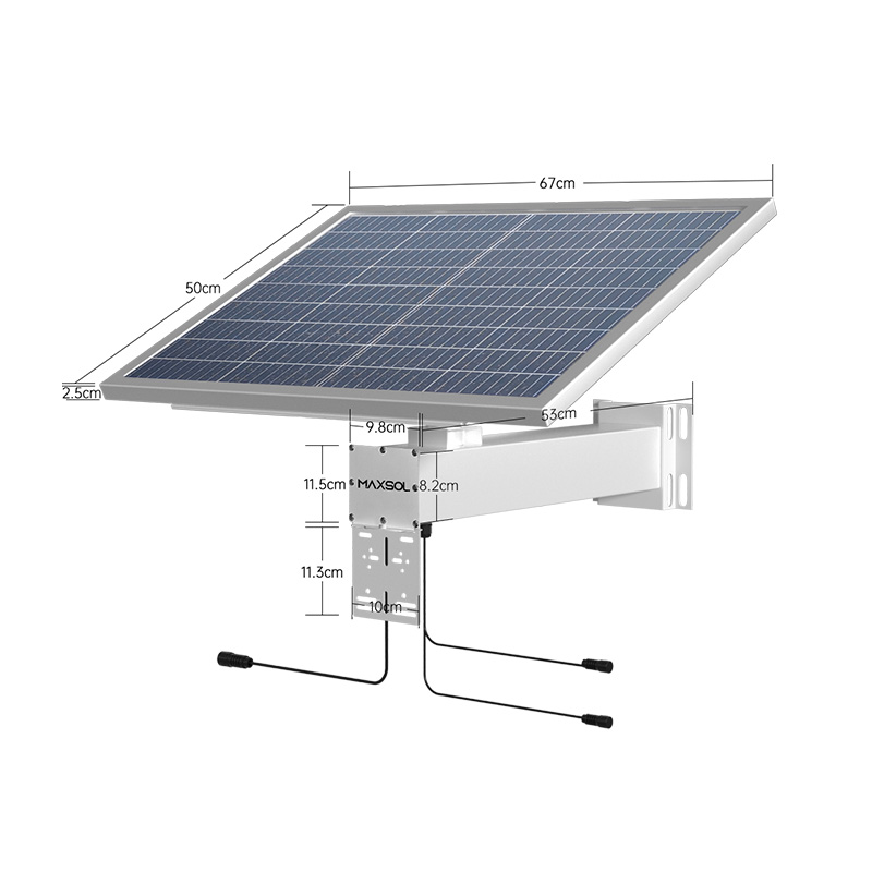 Kit de alimentación solar industrial de 60 W y 384 Wh