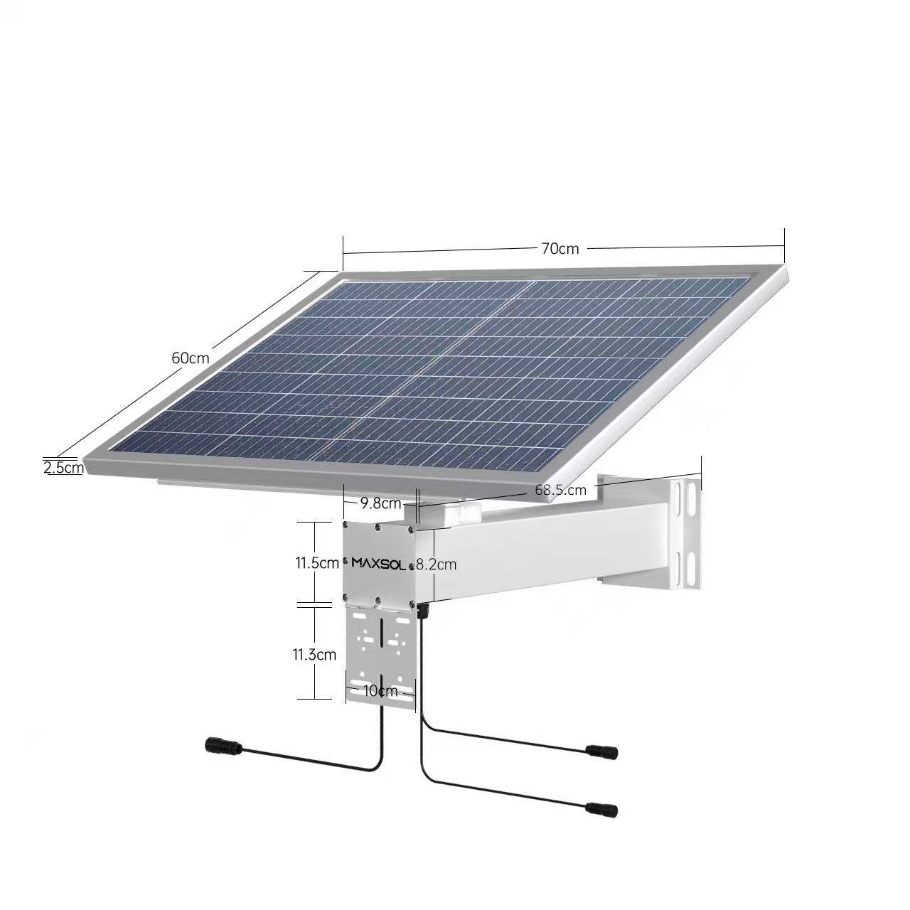 Sistema solar industrial de 80 W con LiFePO4 para CCTV