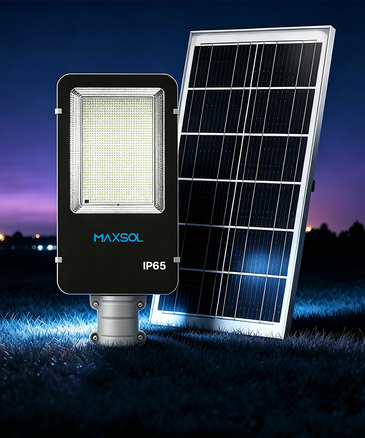 Farola solar de 30 W con batería de 30 Ah