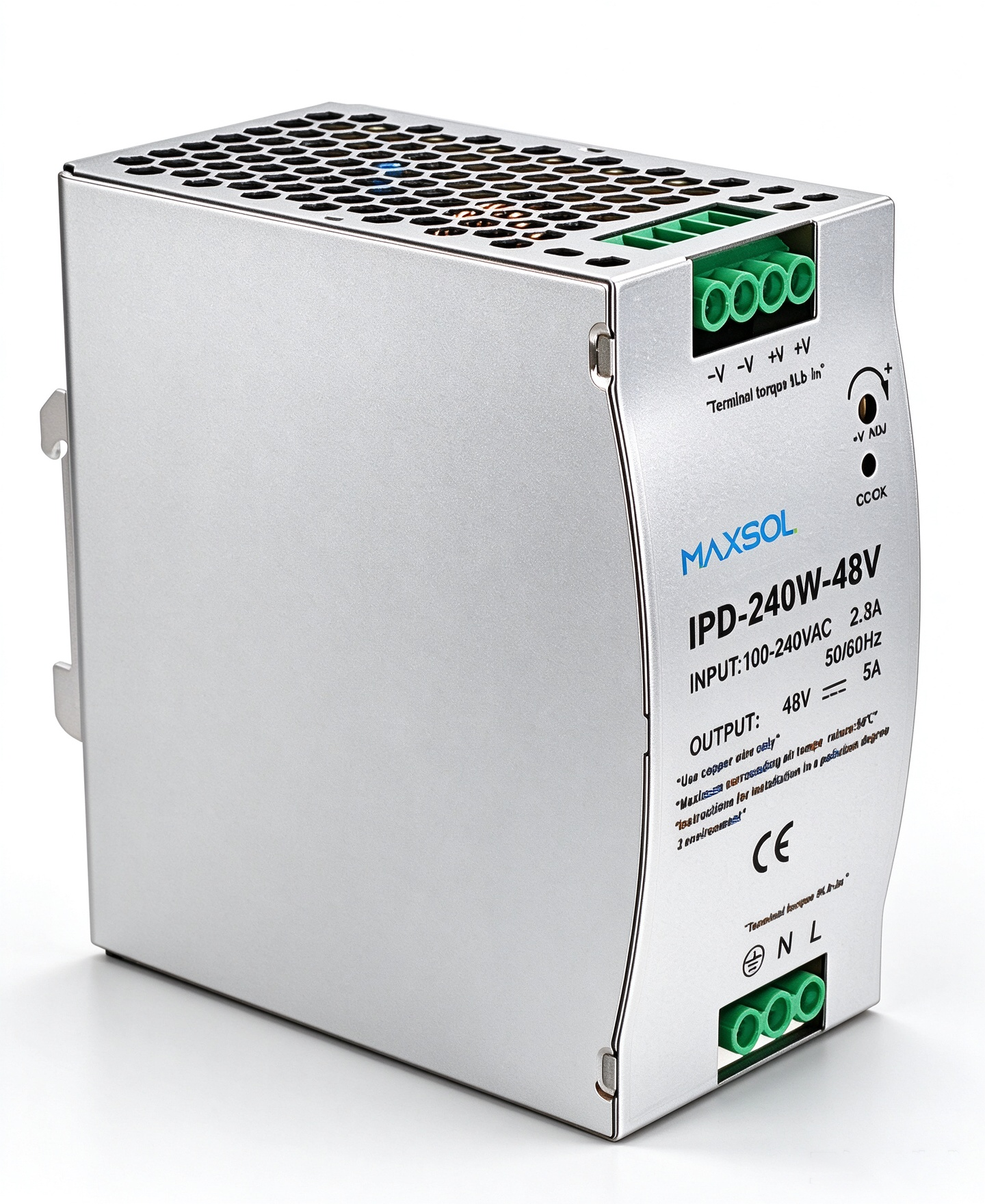 Fuente de alimentación industrial de 48V y 240W para carril DIN