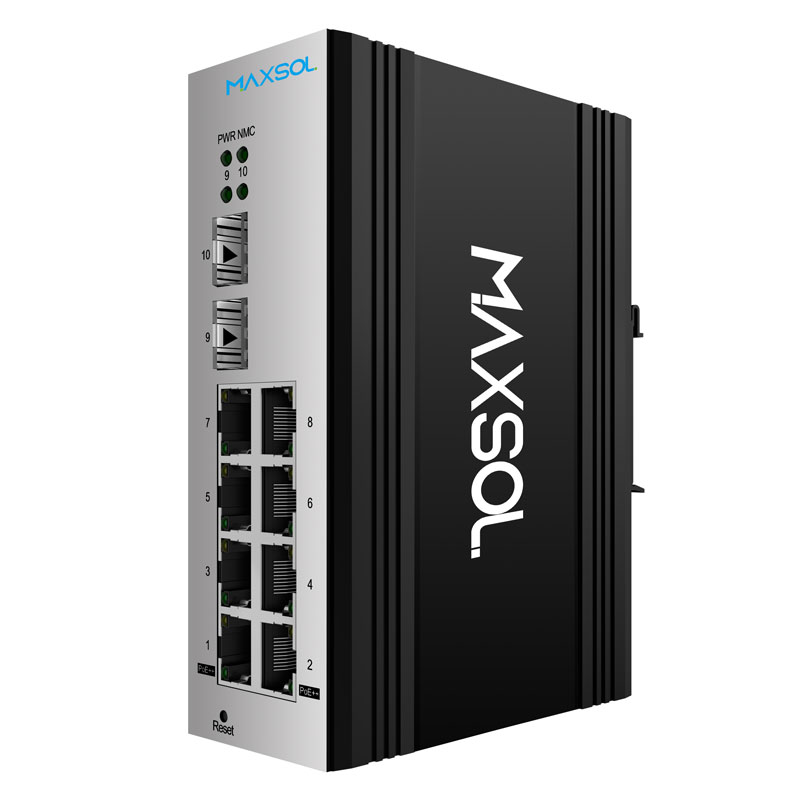 Conmutador industrial Gigabit PoE++ gestionado de 8 puertos