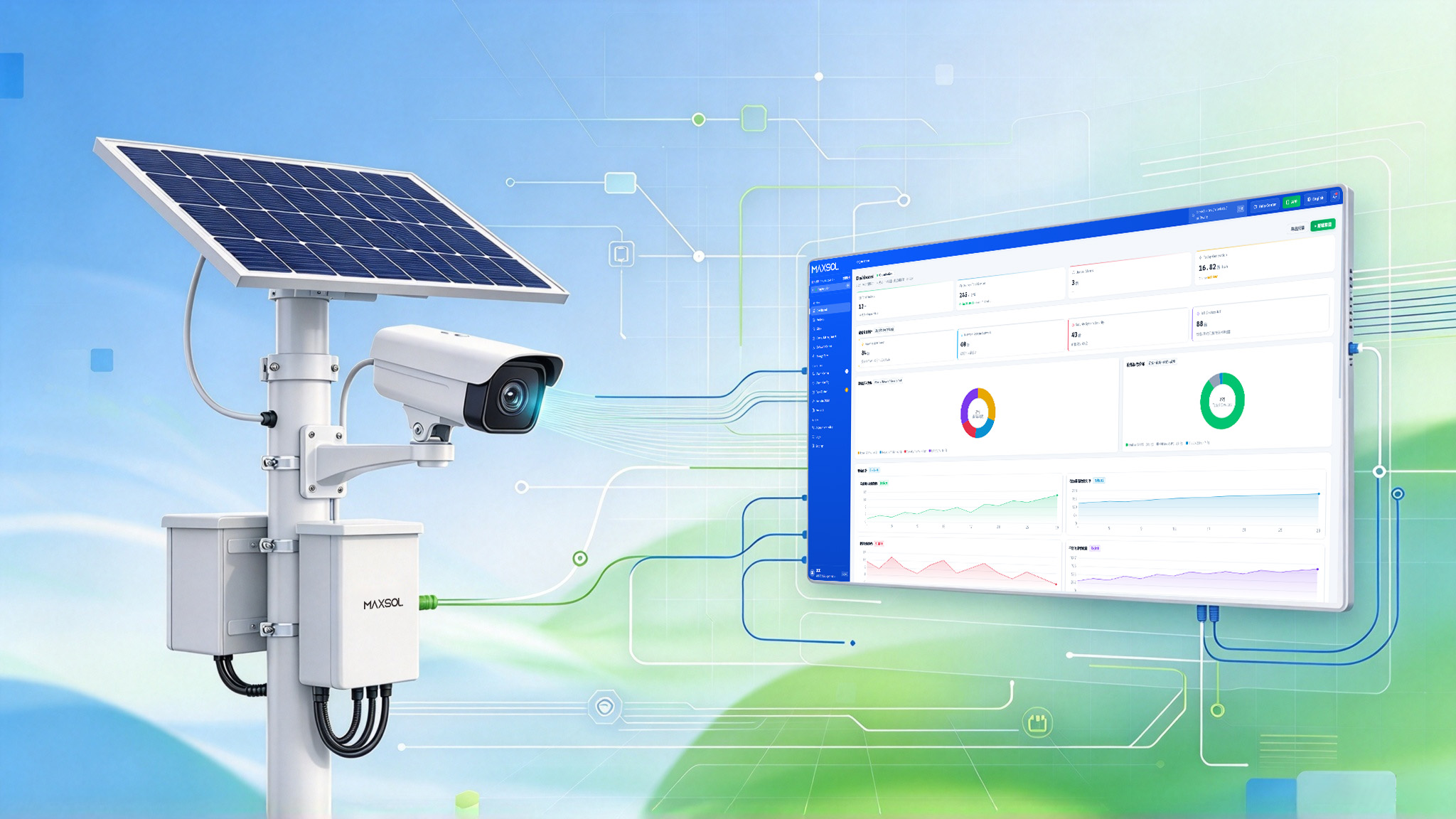 Sistema de alimentación solar con control inteligente