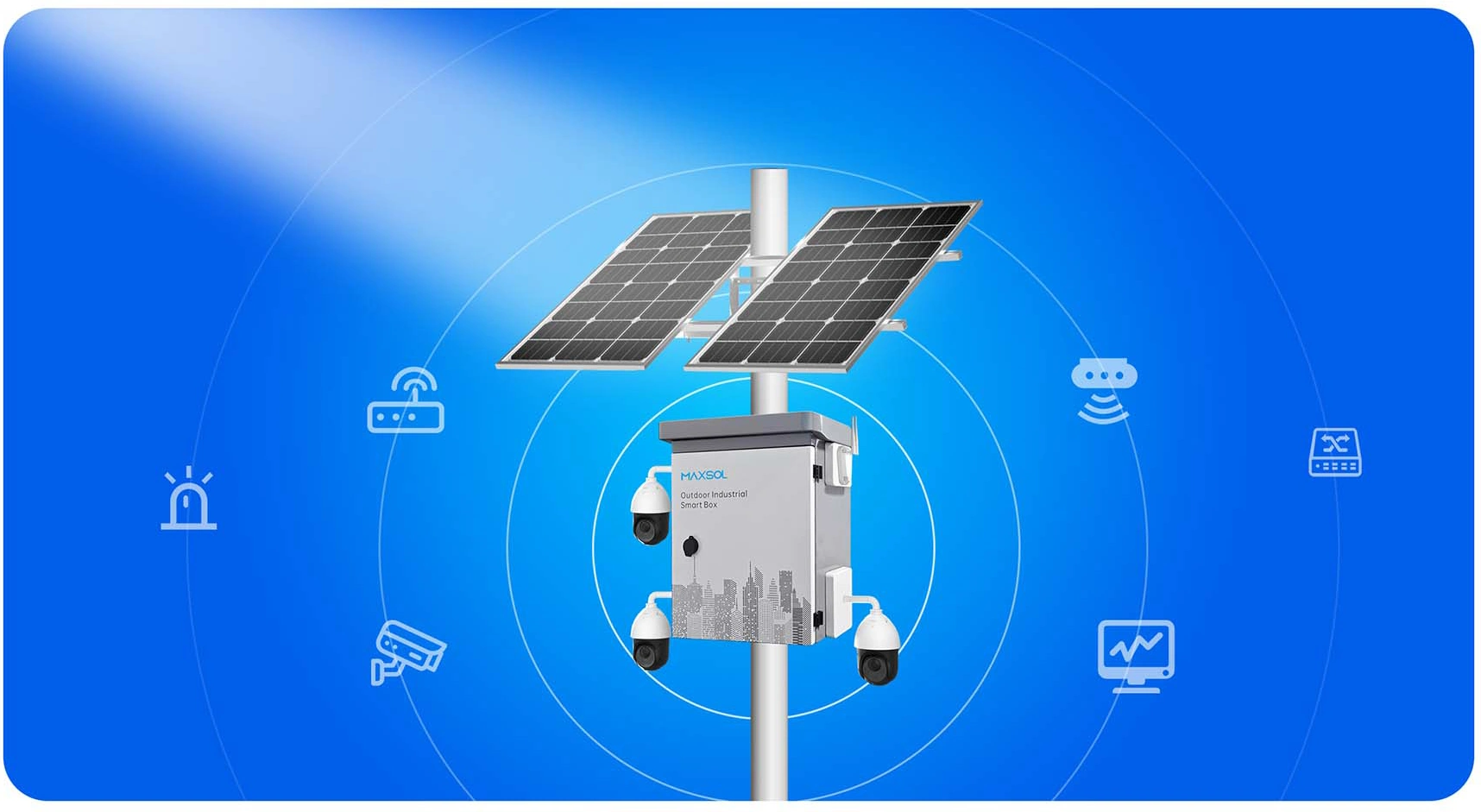 Sistema solar exterior integrado MAXSOL